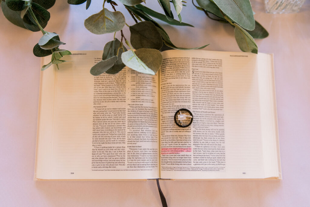 bride and grooms Bible
