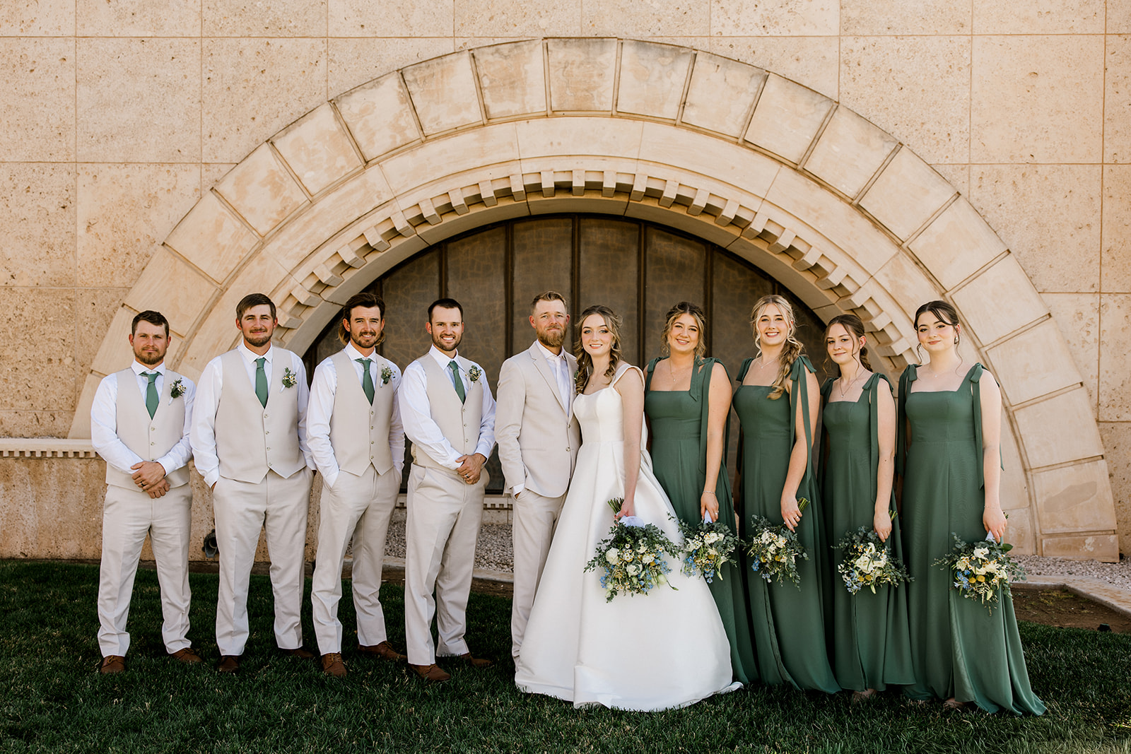 Emily & Freddy's Seminole Texas wedding day.