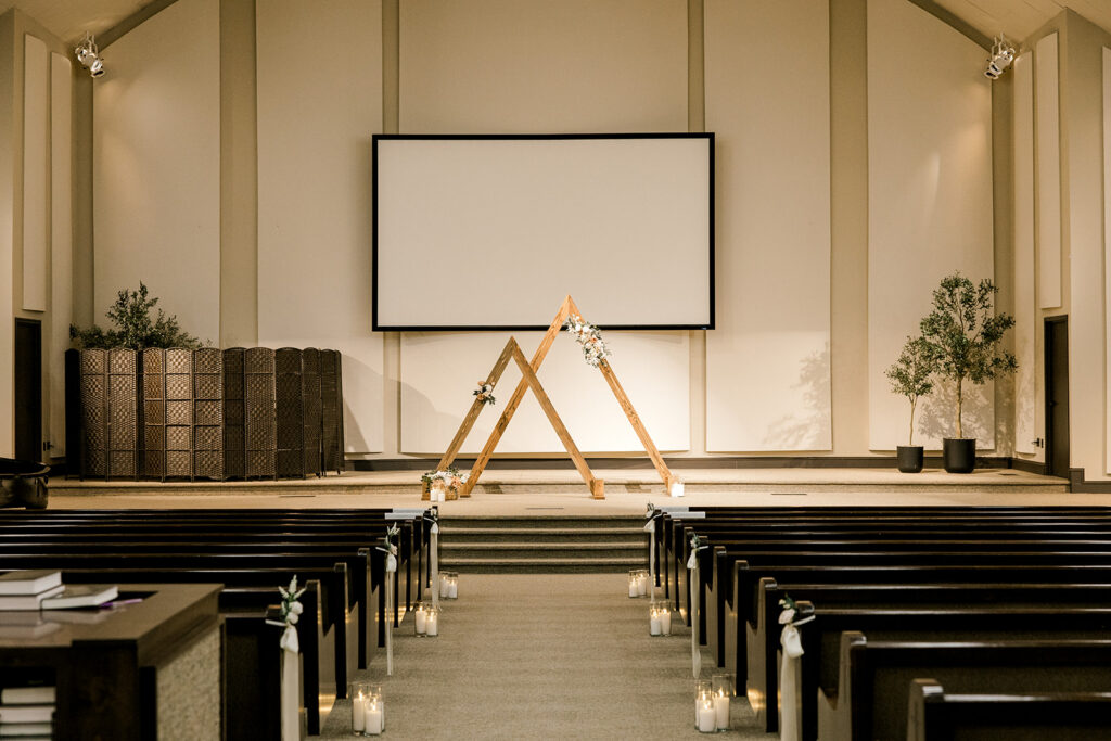 Ceremony location of the Seminole Texas wedding.