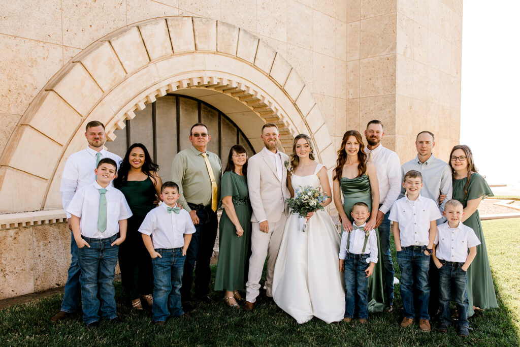 Grooms family photo.