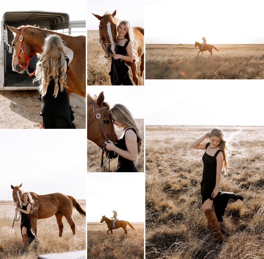 The best time to take senior photos is whatever you want! This fall senior session is beautifully captured during this golden hour in Texas. Mary Wiebe Photography captured this. 