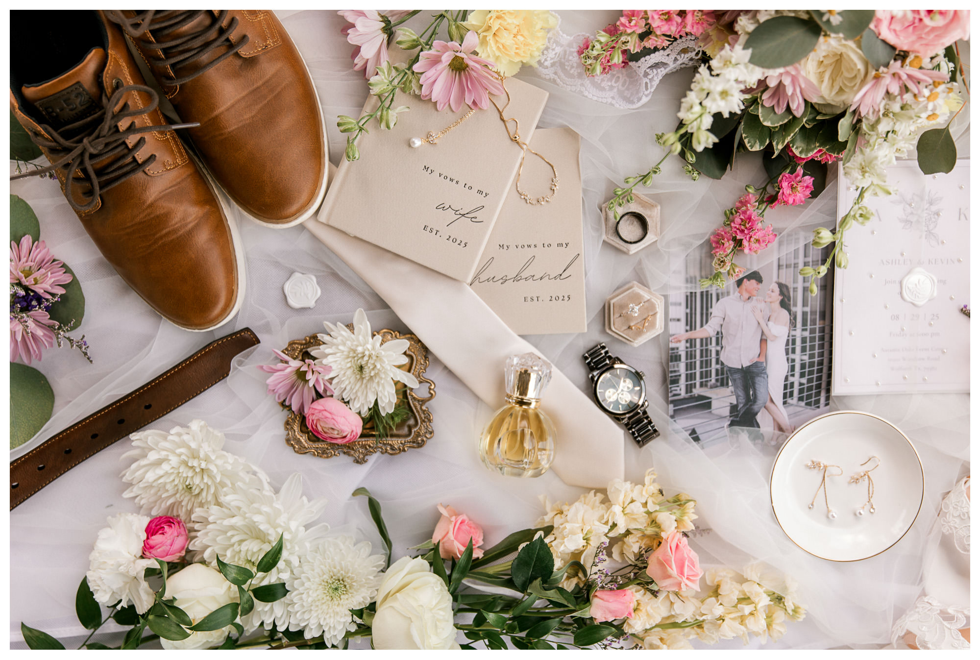 Wedding mementos taken by Mary Wiebe in Lubbock TX as a luxury wedding photographer