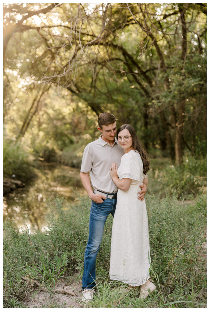Outdoor engagement session in west Texas with Mary Wiebe Photography capturing sessions including luxury weddings